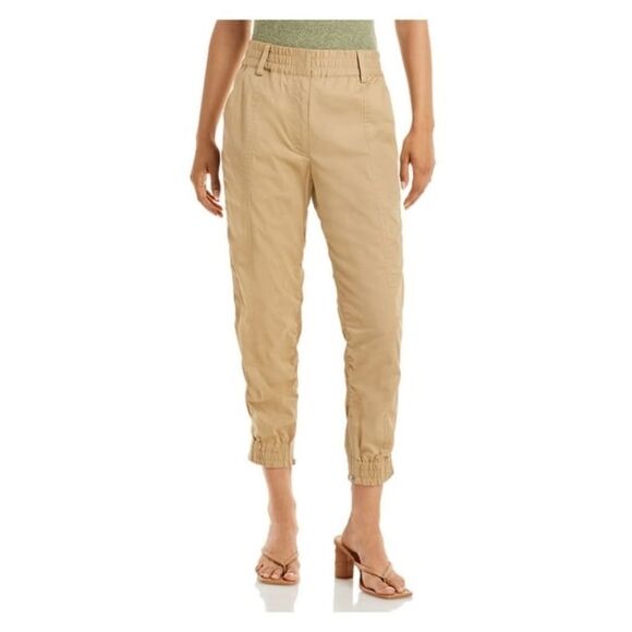 Derek Lam Jogger Track Pants Size 4 Neutral Champagne Color Lightweight - Picture 1 of 4